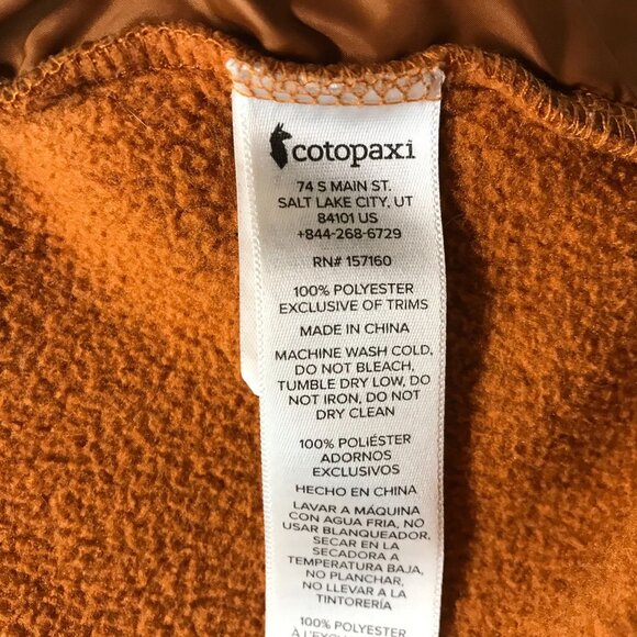 COTOPAXI ~ MENS XL ~ BURNT ORANGE COLORFUL FULL ZIP FLEECE JACKET - Picture 6 of 7